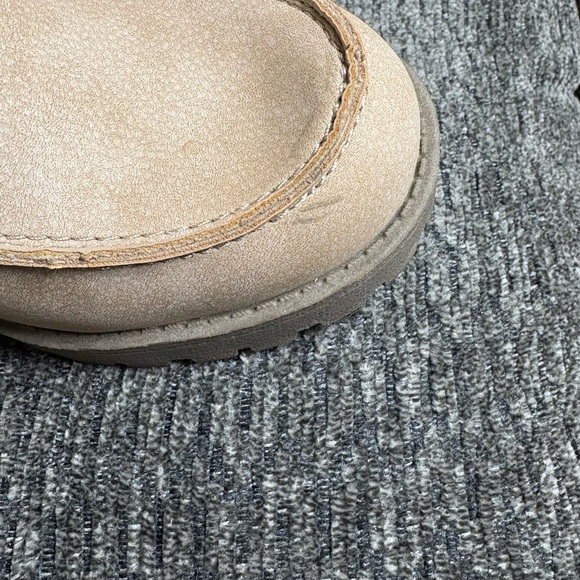 Chinese Laundry Liberty Natural Buck Smooth Chunky Heels Women’s Size 8 - Picture 6 of 13